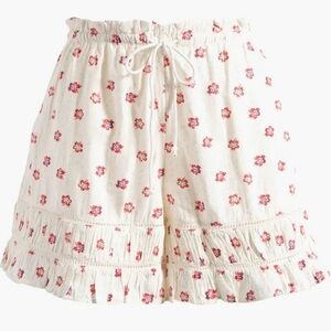 NWT Free People Floral Ruffle Shorts